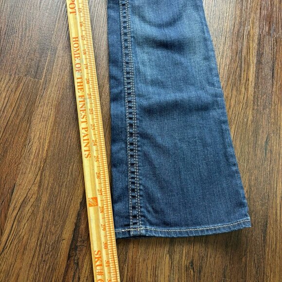 ROCK REVIVAL Buckle GWEN Boot Crystal Flap Jeans Dark Wash Women’s Size 26 - Picture 12 of 14